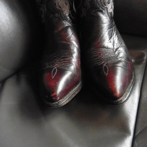 Cowboy Boots Men's Size 9 EE. Leather Uppers, Lining, Outsoles. Brand: Code West - Picture 6 of 8